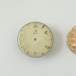 Omega Cal 420 Watch Parts Movement Balance Fork Wheel Spring Dial Bridge image 2
