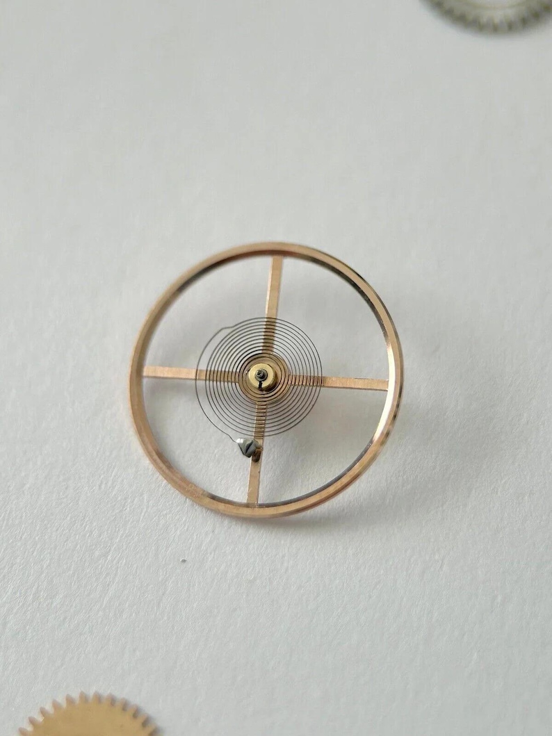 Omega Cal 562 Watch Movement Parts Balance Fork Wheel Spring Bridge 166.020 5 image 14