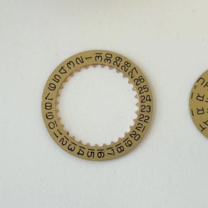Omega 752 Watch Movement Parts Balance Fork Wheel Spring Bridge Calander Desk image 11
