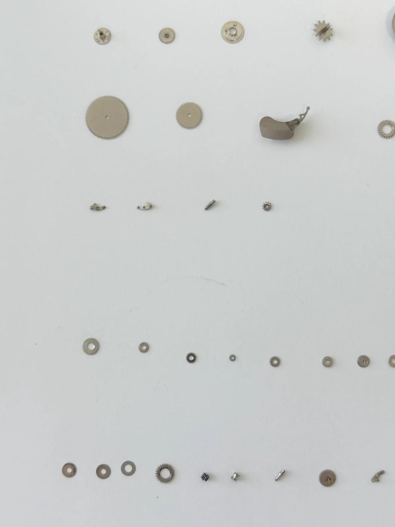 Jaeger LeCoultre Cal 814 Memovox Alarm Movement Part Balance Fork Barrel Wheel image 4