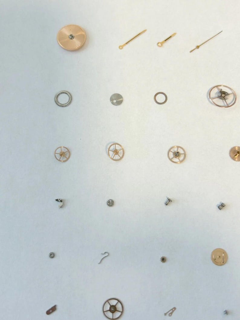 Omega Cal 565 Watch Movement Parts Balance Fork Wheel Spring Bridge Escapement 3 image 6