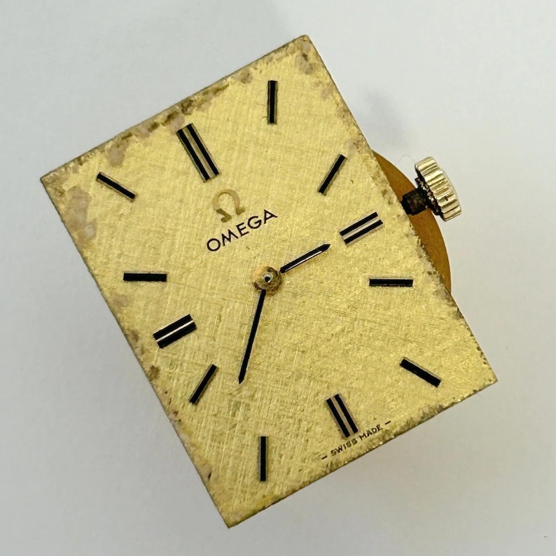 Omega Cal 625 Watch Movement Parts Balance Fork Spring Bridge Barrel Wheels image 3
