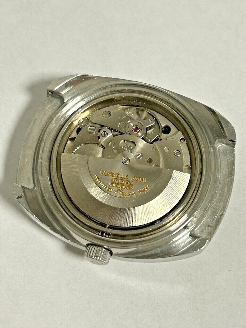 Caravelle 11 UKACB 824 Bulova Co Watch Parts Movement Balance Fork Spring Dial image 2
