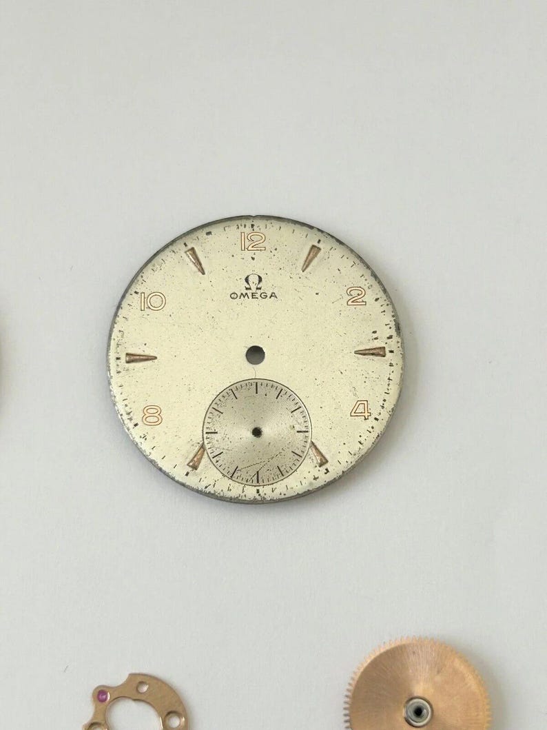 Omega Cal 30 T2 PC Watch Movement Parts Wheel Spring Bridge Dial Hands 30T2 2 image 9