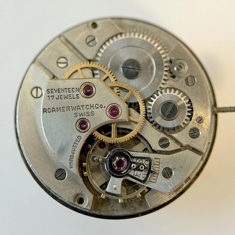 Roamer Cal ST 372 Watch Parts Movement Balance Fork Spring Bridge image 1