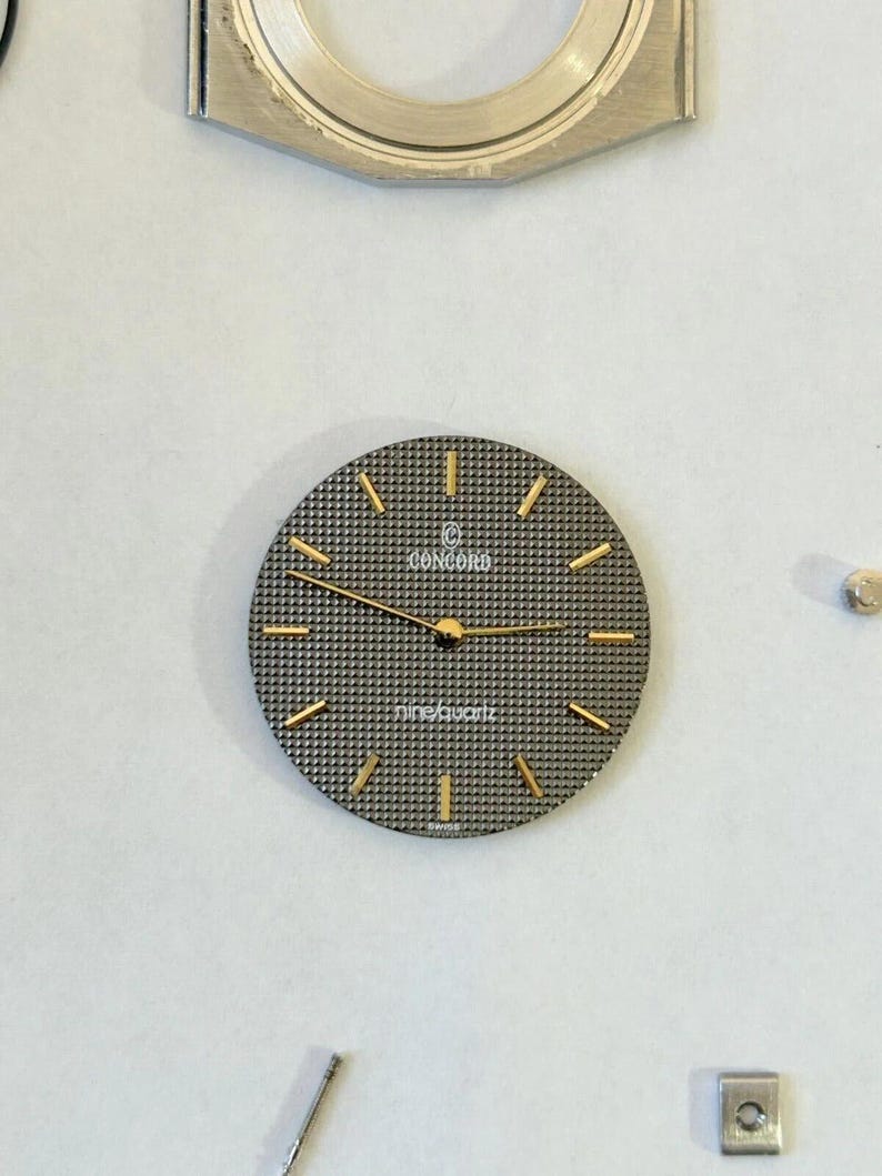Reloj Concord Mariner SG, parte de la caja, movimiento, cristal, 18 mm, eslabón, corona, vástago, esfera 2 imagen 3