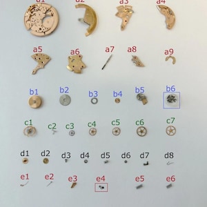 Omega Cal 354 Horlogeonderdelen Beweging Balans Vork Wielveer 350 351 352 353 355 afbeelding 1