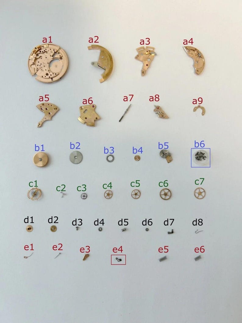 Omega Cal 354 Horlogeonderdelen Beweging Balans Vork Wielveer 350 351 352 353 355 afbeelding 1