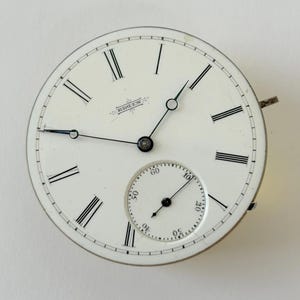 エルジン グレード67 懐中時計部品 ムーブメント テンプ フォーク スプリング ブリッジ ダイヤル 針 画像 2