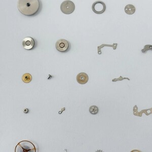 Zodiac Cal 70-72 Watch Movement Part Balance Fork Wheel Spring Bridge Disk Sea image 4