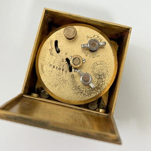 ゼニス エナメル 目覚まし時計 ムーブメント部品 テンプ バレル 脱進機 ホイール フォーク 画像 12