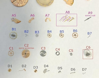 Omega Cal 370 Watch Movement Parts Dial Hands 28 28SC 360 371 372 28SC 360 361