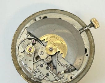 Piezas de reloj Wittnauer Cal 11AHS1 Movimiento Volante Resorte Esfera Manecilla Caja Horquilla