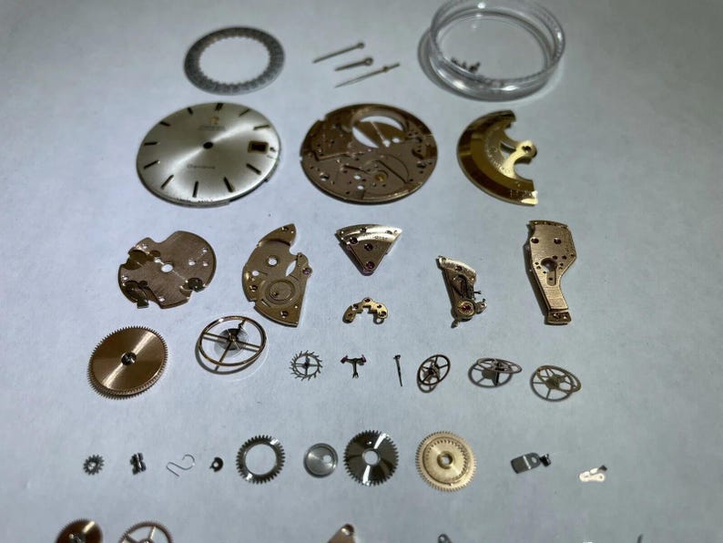 Omega Cal 565 Parts Movement Balance Fork Wheels Springs Bridge image 4