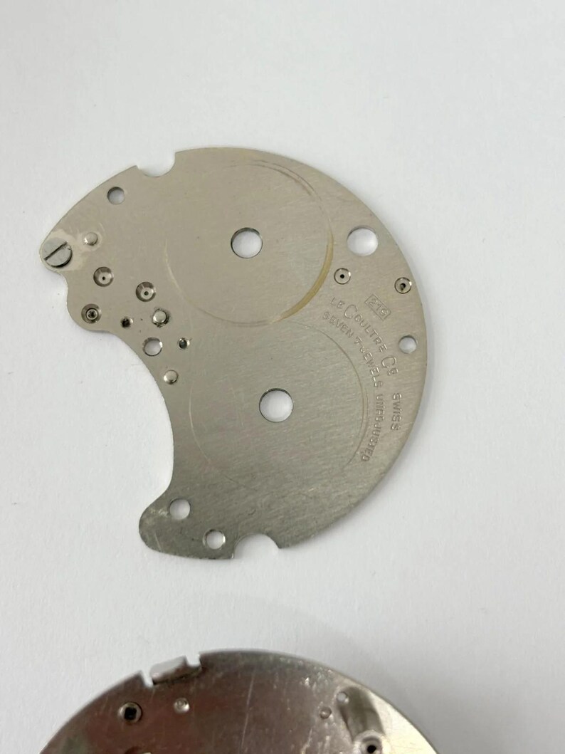Jaeger LeCoultre Cal 219 Clock Movement Part Balance Fork Barrel Wheel Dial image 9