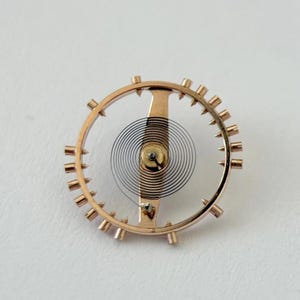 Piezas de reloj Omega Cal 351 Movimiento Balance Horquilla Rueda Resorte 350 354 352 353 355 imagen 16
