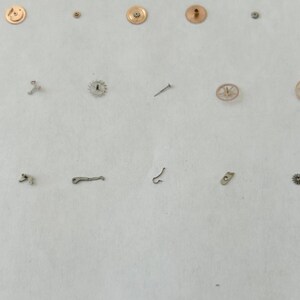 Omega Cal 563 Watch Parts Movement Calendar Disk Fork Wheels Springs Bridge 2 image 14