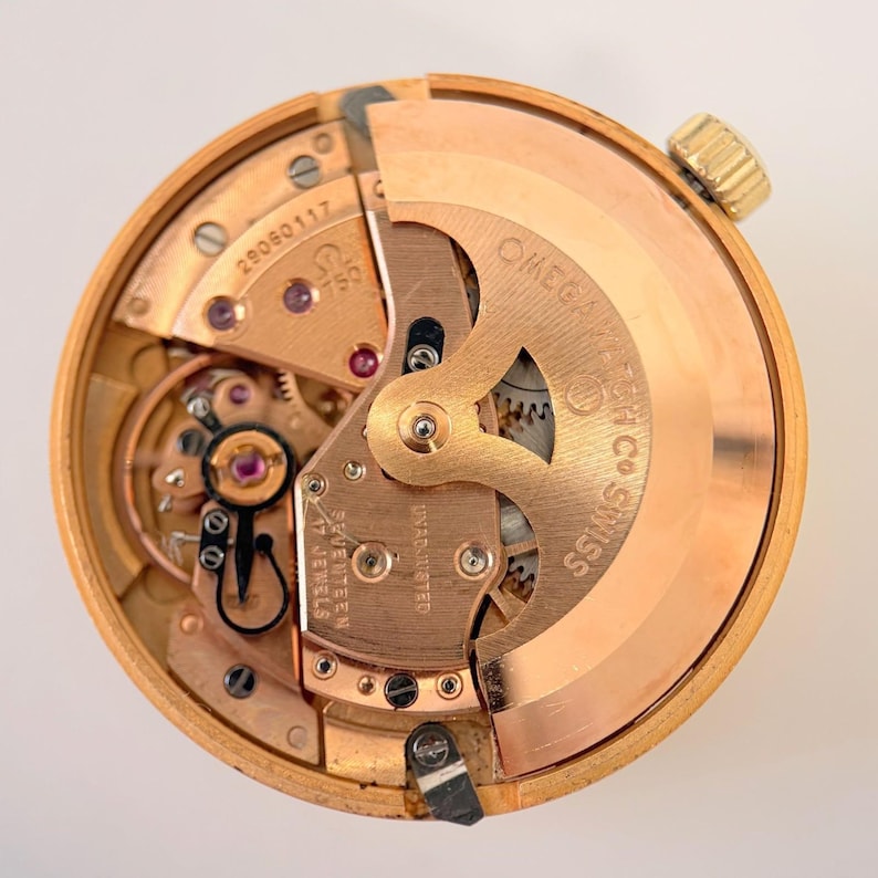 Omega Cal 750 Watch Movement Parts Dial Balance Plate Fork Wheel 550 752 751 image 2