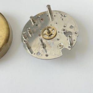 Jaeger LeCoultre Cal 245 Clock Movement Part Balance Fork Barrel Wheel Plates image 7