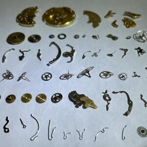 Valjoux Cal 730 部品 (72c 72 23) ムーブメント バランス フォーク ホイール スプリング ブリッジ 画像 5