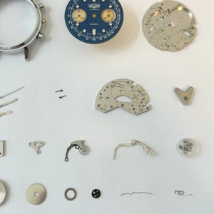 Vulcain 37mm chronograph Valjoux Cal 7733 Watch Movement Parts Dial 7734 7736 image 3