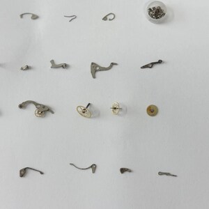 Lemania Cal 873 Watch Movement Parts Dial Case Back Hands Omega 861 Tissot 1873 image 5