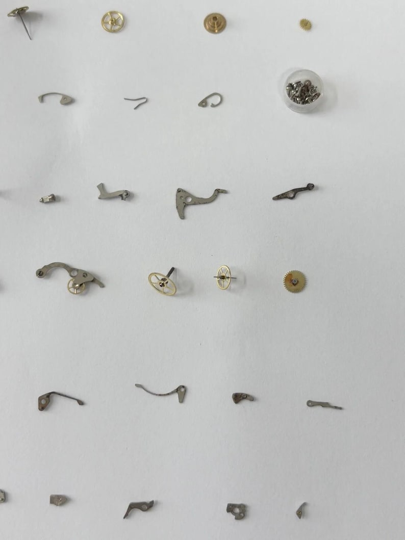 Lemania Cal 873 Watch Movement Parts Dial Case Back Hands Omega 861 Tissot 1873 image 5