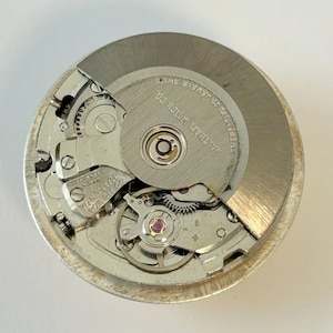 Waltham 25 Jewels Automatic Watch Parts Urverk Balans Gaffel Fjäderbrygga