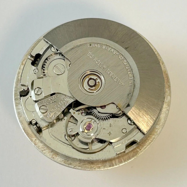 Waltham 25 Jewels Orologio Automatico Parti Movimento Bilanciere Forcella Molla Ponte immagine 1