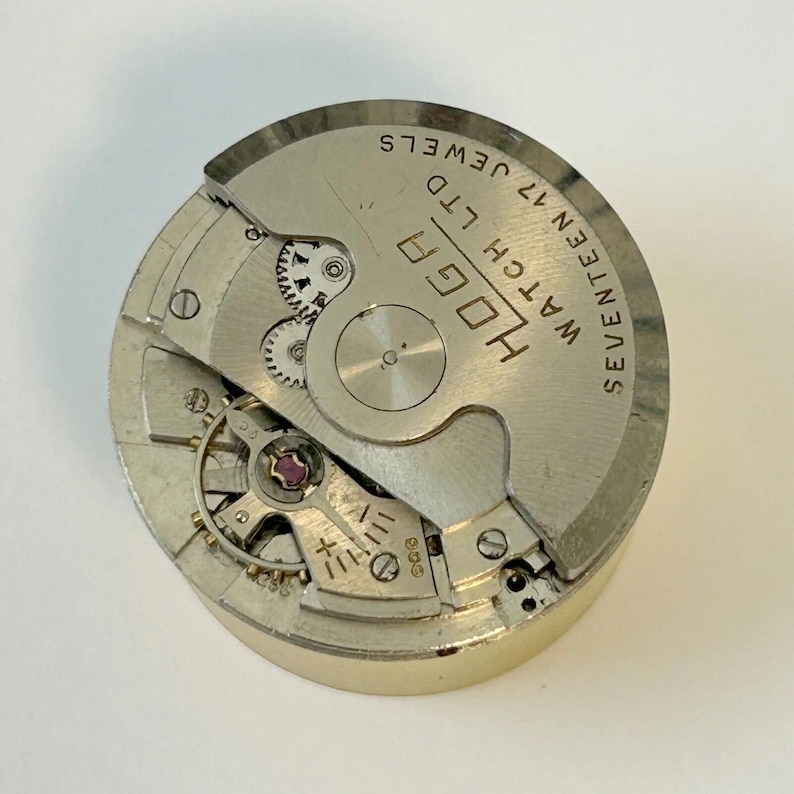 HOGA 17 Jewels Automatic Watch Parts Movement Balance Fork Spring Bridge image 1