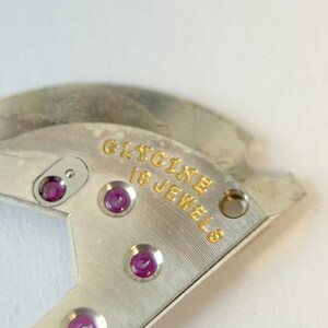 Glycine Bienne Cal 006 900 18 Jewels Parts Movement Balance Fork Wheel Watch image 16
