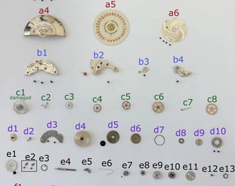 Peças do mecanismo Rolex Calibre A296: Garfo, Roda, Mola, Ponte 700 A295 A260 A265