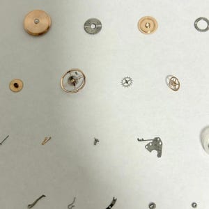 Omega Cal 562 Watch Movement Parts Balance Fork Wheel Spring Bridge 4 image 6
