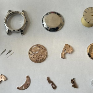 Omega Cal 470 Watch Parts Movement Balance Fork Wheels Springs Bridge Dial 2828 image 5