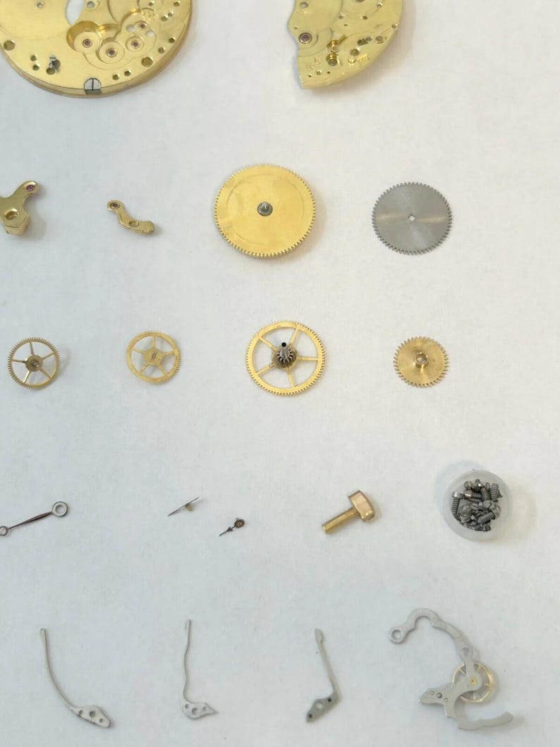 Landeron Monopusher Chronograph Watch Movement Parts Cal 2 3 15 Dial Hands Sub image 6