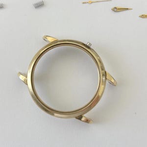 Piezas de reloj Omega Cal 351 Movimiento Balance Horquilla Rueda Resorte 350 354 352 353 355 imagen 10