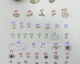 Croton Valjoux Cal 23 Chronograph Watch Movement Parts Bezel Balance Nivada 2