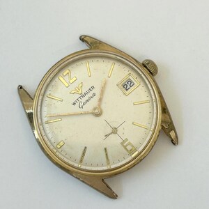 Wittnauer Cal C11K Watch Parts Movement Balance Spring Dial Hand Case Fork image 3