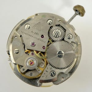 Westclox Cal A-241 Watch Parts Movement Balance Fork Spring Bridge image 1