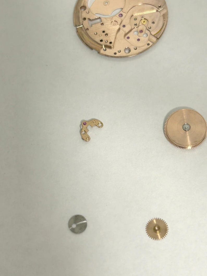 Omega Cal 562 Watch Movement Parts Balance Fork Wheel Spring Bridge 4 image 16
