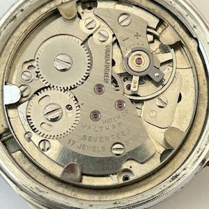 Waltham Cal AS 1802 / 03 Watch Parts Movement Balance Spring Dial Hand Case image 1