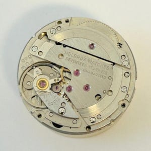 Helbros Cal PUW 565 Watch Movement For Parts Balance Fork Spring Bridge Desk image 1