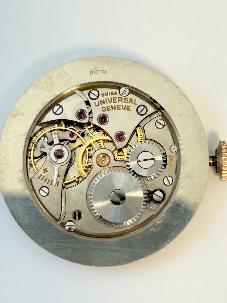 Piezas de reloj universales Geneve Cal 264 Movimiento Horquilla de equilibrio Puente de resorte Esfera imagen 1