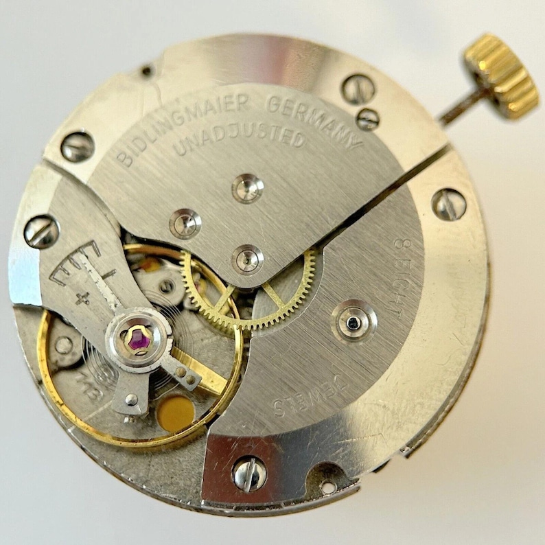Bifora Bidlingmaier B-113 Watch Movement For Parts Balance Fork Spring Bridge image 1
