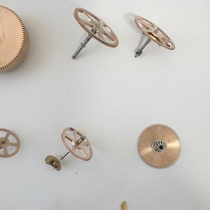 Imhof Striking Cal 76 9475 Clock Movement For Parts Balance Fork Key Knob Barrel image 15