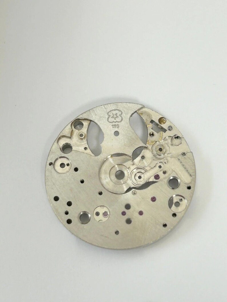 Venus Cal 170 Movement Part Balance Wheel Spring Barrel Bridge Wakmann Breitling image 10