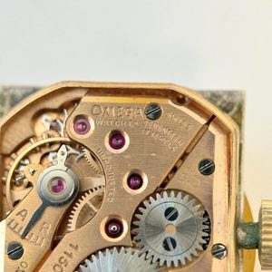 Omega Cal 301 Watch Movement For Parts Balance Fork Spring Bridge image 2