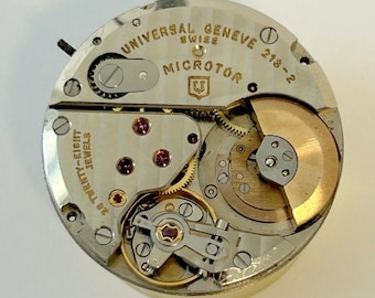 Universal Geneve Polerouter Cal 218-2 Watch Parts Movement Balance Fork Spring