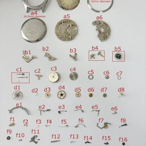 Venus Cal 175 Movement Part Balance Wheel Spring Bridge Fork Wakmann Breitling 2 - Used Watch Parts
