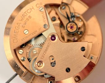 Mecanismo de relógio Omega - Calibre 354 - 17 rubis - Completo e funcionando